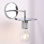 Бра RH Utilitaire Knurled Disk Shade Sconce Silver ImperiumLoft 123283-22