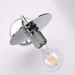 Бра RH Utilitaire Knurled Disk Shade Sconce Silver ImperiumLoft 123283-22