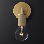 Бра RH Utilitaire Single Sconce Brass ImperiumLoft 123285-22