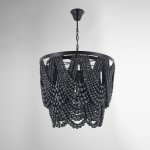 Подвесная Люстра Amelia Wood Bead Chandelier By Imperiumloft