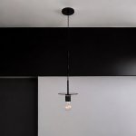 Подвесной светильник RH Utilitaire Disk Shade Pendant Black ImperiumLoft 123642-22