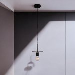 Подвесной светильник RH Utilitaire Disk Shade Pendant Black ImperiumLoft 123642-22