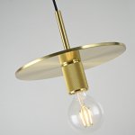 Подвесной светильник RH Utilitaire Disk Shade Pendant Brass ImperiumLoft 123643-22
