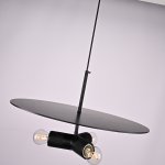 Люстра RH Utilitaire Disk Triple Pendant Black ImperiumLoft 123645-22