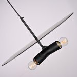 Люстра RH Utilitaire Disk Triple Pendant Black ImperiumLoft 123645-22