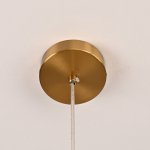 Люстра RH Utilitaire Disk Triple Pendant Brass ImperiumLoft 123646-22