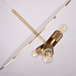 Люстра RH Utilitaire Disk Triple Pendant Brass ImperiumLoft 123646-22