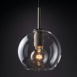 Подвесной светильник RH Utilitaire Globe Pendant Black ImperiumLoft 123651-22