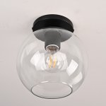 Потолочный светильник RH Utilitaire Globe  Shade Flushmount Black ImperiumLoft 123673-22