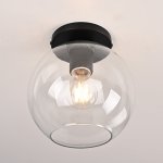 Потолочный светильник RH Utilitaire Globe  Shade Flushmount Black ImperiumLoft 123673-22