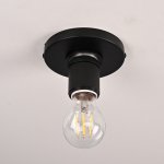 Потолочный светильник RH Utilitaire Socket Flushmount Black ImperiumLoft 123676-22