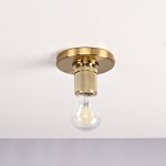 Потолочный светильник RH Utilitaire Socket Flushmount Brass ImperiumLoft 123677-22