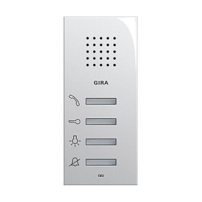 Gira S-55 Бел глянц Внутренняя квартирная станция (аудио) наружного монтажа hand free (G125003)