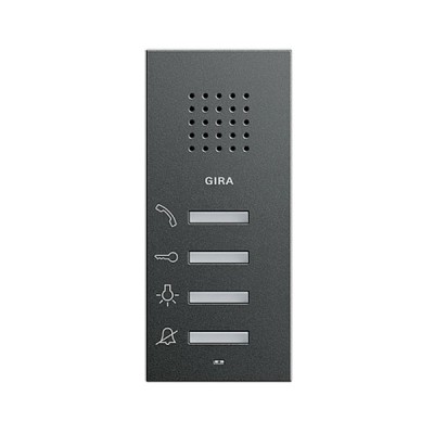 Gira S-55 Антрацит Внутренняя квартирная станция (аудио) наружного монтажа hand free (G125028)