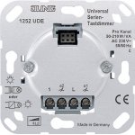 JUNG механизм Светорегулятор 2-канальный нажимной 50-260 Вт/ВА на канал для л/н, электр. и обмо. тр-ров (1252UDE)