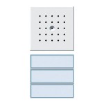 Gira TX-44 Бел Вызывная станция (аудио) для скрытого монтажа, на 3 абонента, белая подсветка (G126166)