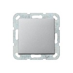 Gira S-55 Алюминий Переключатель 1-клав нажимной в сборе с клавишей (клавиша с самовозвратом) (G12626)