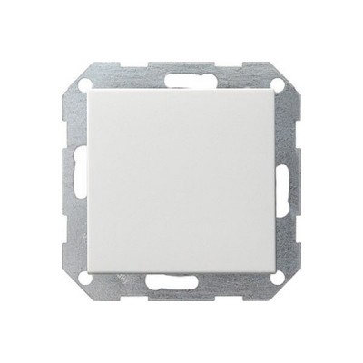 Gira S-55 Бел Переключатель 1-клав нажимной в сборе с клавишей (клавиша с самовозвратом) (G12627)