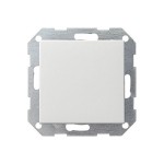 Gira S-55 Бел Переключатель 1-клав нажимной в сборе с клавишей (клавиша с самовозвратом) (G12627)