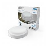 Светильник ЖКХ Gauss Elementary круг 24W 1980lm 6500K 160-260V IP65 D210*52мм белый LED (126411324)