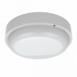 Св-к светодиодный Gauss LITE IP65  D140x48 12W 940lm 4000K ЖКХ кругл c оптико-акустическ. сенс. (126418212-S)