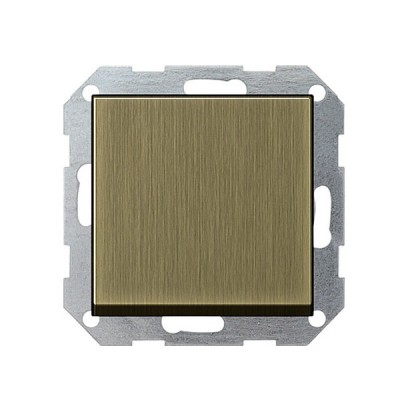 Gira S-55 Бронза Выключатель 1- клавишный с самовозвратом (G126603)