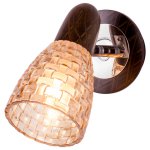 Спотовый светильник 12681/1B CH+WENGUE TEA ЭкономСвет