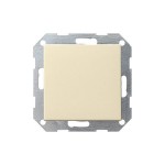 Gira S-55 Крем глянц Переключатель перекрестный 1-клав нажимной с самовозвратом в сборе (G12701)
