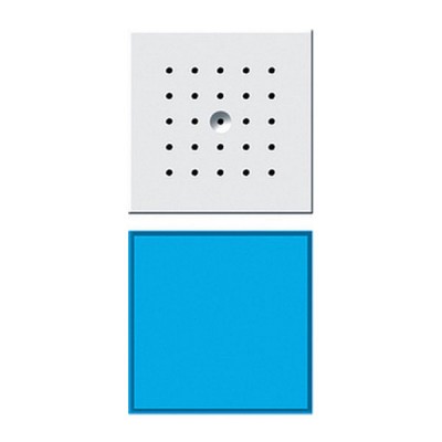 Gira TX-44 Бел Вызывная станция (аудио) для скрытого монтажа, на 1 абонента, синяя подсветка (G127166)