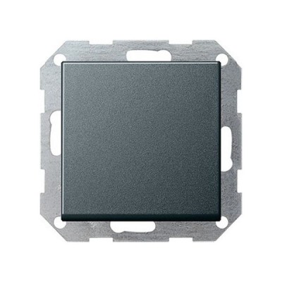 Gira S-55 Антрацит Выключатель 1-клавишный с самовозвратом (G12728)