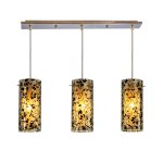 Подвесной светильник Экономсвет 1281X/3BK WT CR