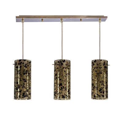 Подвесной светильник Экономсвет 1281X/3BK WT CR