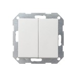 Gira S-55 Бел Переключатель 2-клавишный кнопочный (G12827)