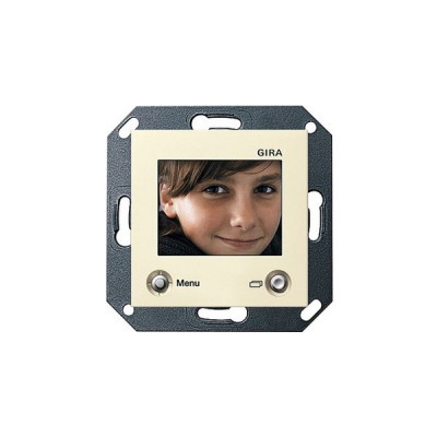 Gira S-55 Крем глянц ЖКИ-дисплей цветной для внутренней квартирной станции скрытого монтажа (G128601)