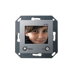 Gira S-55 Алюминий ЖКИ-дисплей цветной для внутренней квартирной станции скрытого монтажа (G128626)