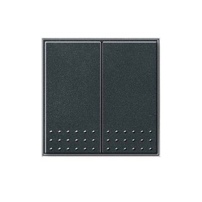 Gira TX-44 Антрацит Переключатель 2 клав. с самовозвратом в сборе (G12867)