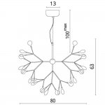 Люстра хай тек Divinare 1290/03 SP-45 MIMI
