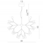 Люстра хай тек Divinare 1290/03 SP-45 MIMI
