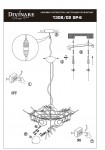 Светильник подвесной с пауками Divinare 1308/02 SP-6 RAGNO
