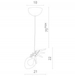 Светильник подвесной паук Divinare 1308/02 SP-1 RAGNO