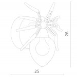 Светильник настенный Divinare 1309/02 AP-1 RAGNO