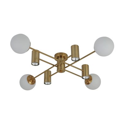 Люстра в стиле модерн 13106/4+4COP WT+COP Экономсвет