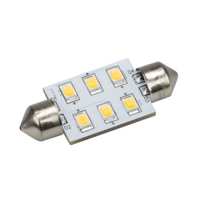 Автолампа ARL-F37-6E White (10-30V, 6 LED 2835)