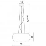 Светильник подвесной Divinare 1317/11 SP-5 BEATA