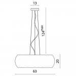 Светильник подвесной Divinare 1317/21 SP-8 BEATA
