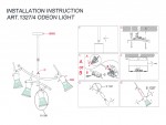Люстра подвесная Odeon light 1327/4 ZAMIA