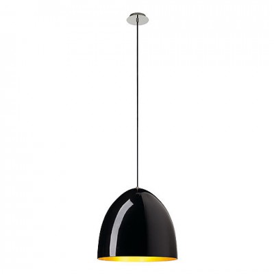 SLV 133070 PARA CONE 40 Pendelleuchte, rund, schwarz/gold, E27 max. 60W