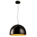 133887 SLV BELA 40 светильник подвесной с LED 24Вт, 3000К, 1350лм, черный/ золотой