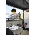 133887 SLV BELA 40 светильник подвесной с LED 24Вт, 3000К, 1350лм, черный/ золотой