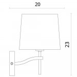 Светильник настенный Divinare 1341/02 AP-1 SOPRANO